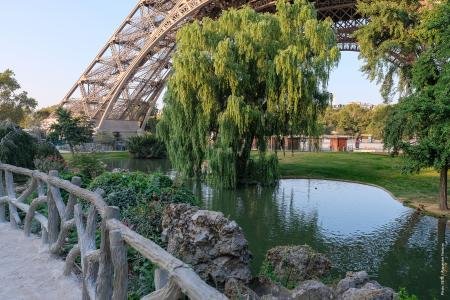 Photo jardins de la tour Eiffel