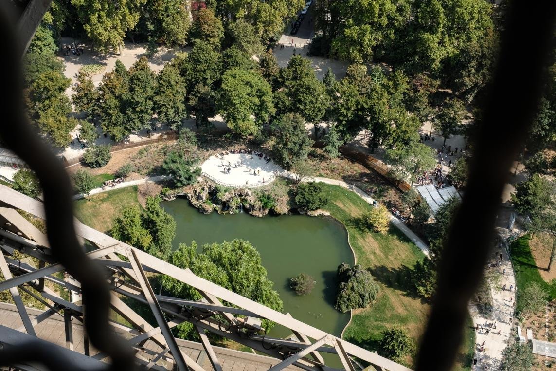 Photo des jardins nord-est vus du 2e étage